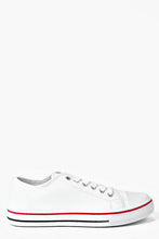 Load image into Gallery viewer, Lace Up Canvas Flat Sneakers

