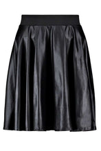 Load image into Gallery viewer, Roza Coated Leather Look Skater Skirt

