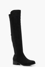 Load image into Gallery viewer, Elastic Back Flat Over Knee Boots
