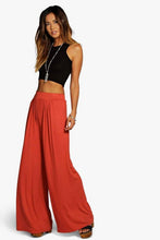 Load image into Gallery viewer, Basic Pin Tuck Soft Tailored Wide Leg Pants
