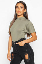 Load image into Gallery viewer, Angel Sleeve High Neck Top
