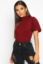 Load image into Gallery viewer, Angel Sleeve High Neck Top
