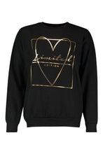 Load image into Gallery viewer, Foil Print Love Heart Sweat

