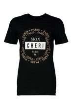Load image into Gallery viewer, Mon Cheri French Slogan T-Shirt
