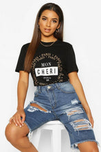 Load image into Gallery viewer, Mon Cheri French Slogan T-Shirt
