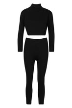 Load image into Gallery viewer, Turtle Neck Rib Knit Set
