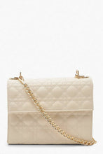 Load image into Gallery viewer, Geo Quilted Cross Body Bag &amp; Chain
