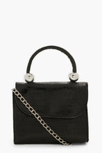 Load image into Gallery viewer, Mini Croc &amp; Bead Structured Cross Body Bag
