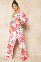 Load image into Gallery viewer, Floral Print Wide Leg Trousers
