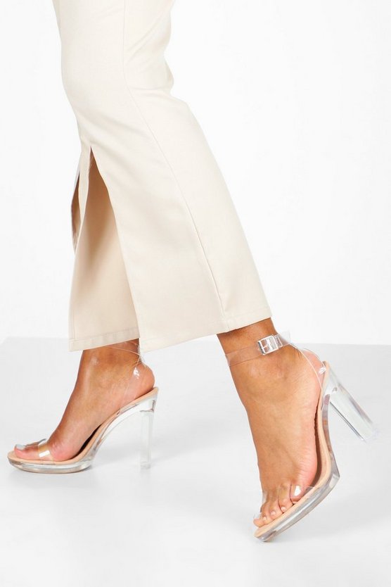Clear Platform Two Part Heels