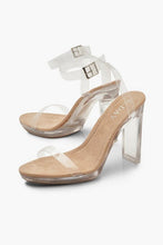 Load image into Gallery viewer, Clear Platform Two Part Heels
