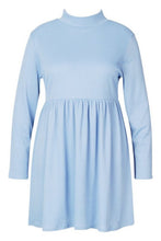 Load image into Gallery viewer, Recycled Rib Roll Neck Smock Dress

