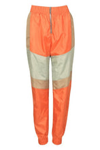 Load image into Gallery viewer, Zip Front Panelled Shell Joggers
