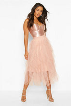 Load image into Gallery viewer, Layered Tulle Midi Skirt
