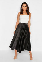 Load image into Gallery viewer, Satin Full Midi Skirt
