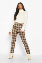 Load image into Gallery viewer, Tonal Check Slim Fit Woven Trousers
