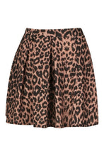 Load image into Gallery viewer, Leopard Print Box Pleat Skater Skirt
