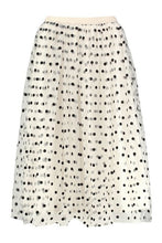 Load image into Gallery viewer, Polka Dot Flocked Tulle Midi Skirt
