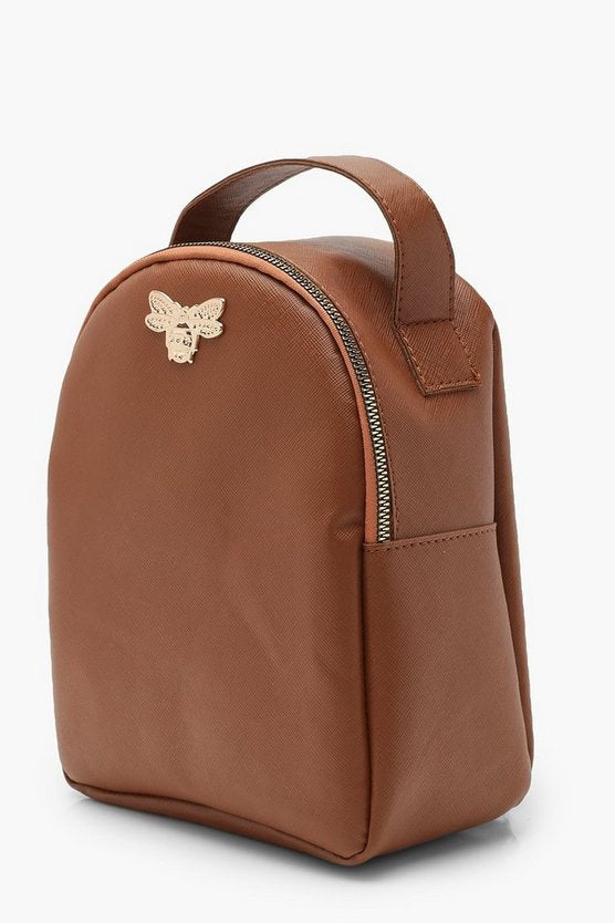 Cross Hatch Metal Mini Bee Rucksack