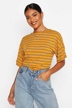 Load image into Gallery viewer, Oversized Striped Rib T-Shirt
