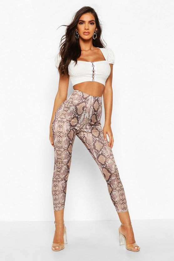 Tonal Snake Highwaist Leggings