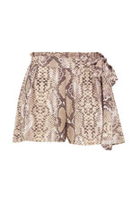 Load image into Gallery viewer, Tonal Snake Tie Waist Shorts
