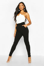 Load image into Gallery viewer, Tailored Skinny Self Belt Trousers
