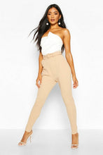 Load image into Gallery viewer, Tailored Skinny Self Belt Trousers
