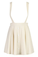 Load image into Gallery viewer, Button Ribbed Pinafore Skirt
