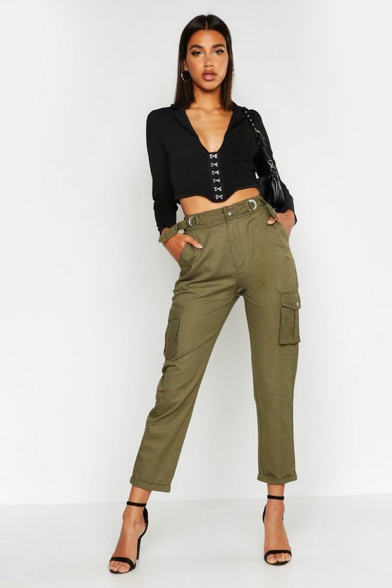 D-Ring Cargo Pocket Woven Trouser