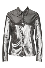 Load image into Gallery viewer, Metallic Wrap Front Ruched Mini Skirt
