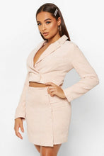 Load image into Gallery viewer, Cord Button Side Mini Skirt
