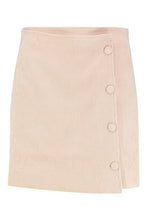 Load image into Gallery viewer, Cord Button Side Mini Skirt

