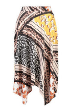 Load image into Gallery viewer, Mixed Print Hanky Hem Skirt
