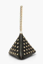 Load image into Gallery viewer, Triangle Stud &amp; Chain Handle Clutch Bag
