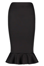 Load image into Gallery viewer, Peplum Hem Midi Skirt
