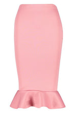 Load image into Gallery viewer, Peplum Hem Midi Skirt
