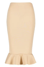 Load image into Gallery viewer, Peplum Hem Midi Skirt
