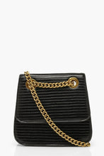 Load image into Gallery viewer, Chain Structured Micro Mini Cross Body Bag
