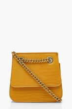 Load image into Gallery viewer, Chain Structured Micro Mini Cross Body Bag
