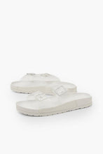 Load image into Gallery viewer, Clear Buckle Footbed Sliders
