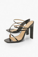 Load image into Gallery viewer, Wide Fit Croc Square Toe Strappy Mules
