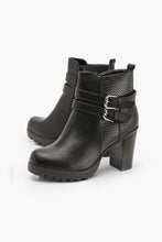 Load image into Gallery viewer, Double Buckle Block Heel Chelsea Boots
