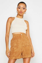 Load image into Gallery viewer, Chunky Cord Turn up Shorts
