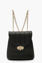 Load image into Gallery viewer, Panel Mini Quilted Lock &amp; Chain Rucksack
