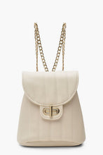 Load image into Gallery viewer, Panel Mini Quilted Lock &amp; Chain Rucksack
