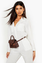 Load image into Gallery viewer, Snake Structured Mini Belt Bag
