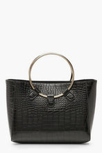 Load image into Gallery viewer, Croc Metal Ring Mini Tote Bag
