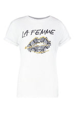 Load image into Gallery viewer, Snake Lips Foil Print T-Shirt
