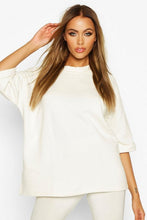 Load image into Gallery viewer, Basic Turn Cuff Boxy Sweat
